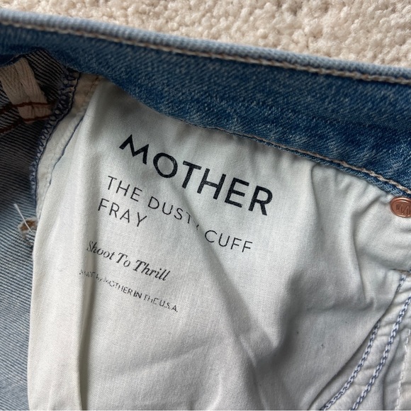 Mother The Dusty Cuff Fray Shoot to Thrill Jeans - Picture 4 of 8